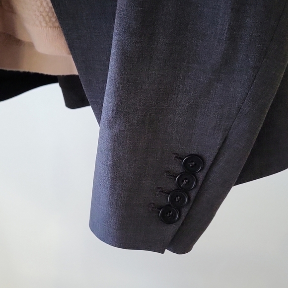 New without tags THEORY fitted wool blazer in Charcoal Grey Size 0 (XS) - Picture 10 of 11